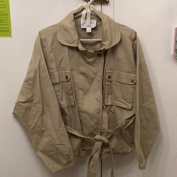 Anthropologie Jackets & Blazers - Anthropologie Mare Mare Utility Jacket Size Large Boho Crop Camel Color
